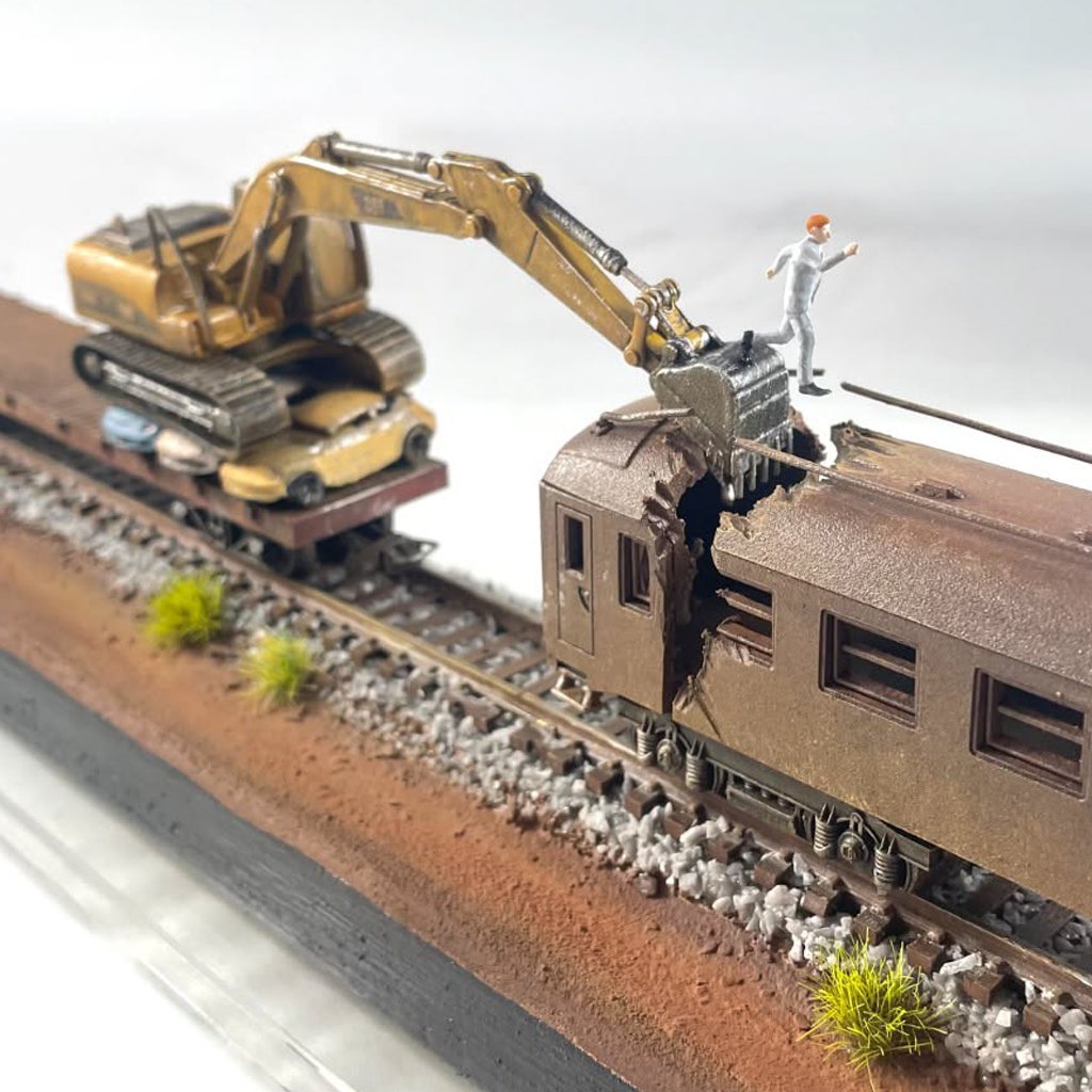 Mini Garden Diorama em Caixa